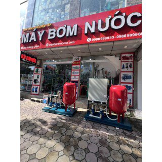 Cụm 2 máy bơm ly tâm tăng áp biến tần 