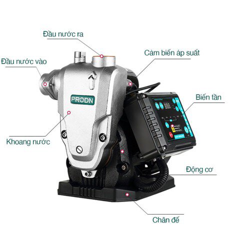 Bơm tăng áp biến tần PRODN 1WZB-35SDC (900W)